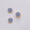 Cobre oro 18K cloisonné cuentas de joyería hechas a mano diy flores mariposa cuentas conservadoras del color pulsera material para abalorios