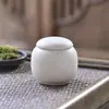 Mini Pote de Cerâmica para Chá, Pote Selado de Pó de Gesso, Pote para Armazenamento de Chá de Flores, Garrafa Pequena de Porcelana, Caixa de Chá Portátil