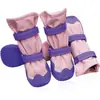 Zapatos para Perros Antideslizantes Gruesos con Forro de Felpa, Correas Reflectantes de Goma, Botas para Perros a Prueba de Frío para Exteriores