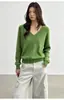 Suéter de Lana Sencillo y Cálido Estilo Francés de Lana 100% para Mujer, Color Sólido Otoño e Invierno, Suéter Básico de Punto Suave y Delicado de Manga Larga