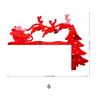 JM1117 Cross Border Natal 3D Estéreo Papai Noel acrílico espelho adesivo Home Switch adesivo de parede decorativo