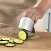 Protector de Dedo de Acero Inoxidable para Cocina para Cortar Verduras, Protector de Mano Antiacuchilladas, Anillo Protector de Mano Multifuncional, Herramienta de Seguridad Doméstica para Cortar Carne