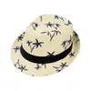 Sombrero de Sol con Estampado de Coco para Vacaciones de Primavera y Verano Protección Solar Sombrero de Sol para Hombre Sombrero de Paja Sombrero Jazz para Mujer Sombrero de Playa para Pareja