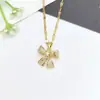 Collar de Acero Inoxidable para Mujer Joyería de Nicho Versátil Colgante de Cobre Cadena Elegante para Clavícula Joyería Cadena de Lujo Ligero