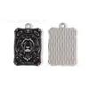 Goteo de Aceite Retro Europeo y Americano Aleación Oscura Tarjeta de Tarot Colgante DIY Accesorios Llavero Cadena para Teléfono Móvil Colgante
