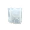 DIY Espejo de Superficie de Resina de Cristal Gato Ondulante 3D Molde Aromaterapia Yeso Silicona Decoración Piedra Difusora Horneado