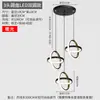 Lámpara de Barra de Bar Minimalista Moderna Nórdica Luminaria Colgante para Restaurante Tres Cabezas Diamante Pasillo Estilo Industrial Personalidad Creativa Mai Taibao