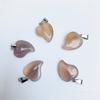 Colgante de corazón oblicuo de piedra semipreciosa natural de cristal de 15*20 mm. Joyería de AliExpress.