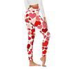 Ropa de yoga europea y americana para mujer, pantalones de yoga con cintura alta y realce de cadera con estampado de dibujos animados, leggings para mujer