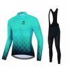 Nova camisa de ciclismo 2023 manga longa com fleece, traje de ciclismo fino, equipamento para ciclismo de estrada e mountain bike