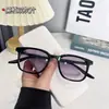 Gafas de sol con montura blanca color claro para hombre y mujer, retro, anti ultravioleta, con lentes degradados, para miopía, con moda coreana