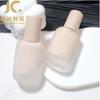 Em estoque 30ml Oval Base Grossa Tipo Pump Frasco para Base Líquida Essência Frasco de Vidro Frasco para Emulsão Material de Embalagem Cosmética
