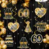 Decoraciones en espiral con purpurina transfronterizas para ambiente de 30º/40º/50º/60º cumpleaños, decoraciones colgantes, accesorios y artículos de decoración para el lugar
