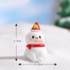 Nova Boneca de Gelo e Neve Micro Paisagem DIY Decorativa Fofa Desenho Animado Boneca de Gelo e Neve Ornamentos de Resina