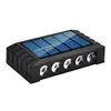 Luz lavadora de parede solar transfronteiriça para vilas e pousadas ao ar livre, luz de pátio, luz de paisagem, luz de parede solar em forma de leque