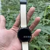 Correa de Cuero de Silicona con Cabeza Plana Adecuada para Correa de Reloj Huawei Hebilla Plegable de Cuero Succión Magnética Correa de Muñeca de 20/22 mm