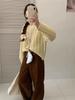Suéter de Tricô Retrô com Gola Redonda de Inverno para Mulheres, Padrão Torcido, Estilo Artístico, Suéter Pulôver para Camadas, Versátil e Caimento Solto