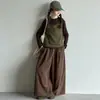 Conjunto de chaleco, camiseta de manga larga y capa base para niña, nueva colección primavera/otoño 2026, pantalones casuales de pierna ancha, versátil conjunto de tres piezas