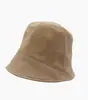 Fábrica de Origen Venta al por Mayor Sombrero de Cubo de Gamuza Otoño e Invierno Nuevo Moda Sombrero de Cubeta Versátil Impermeable Cálido Sombrero de Pescador