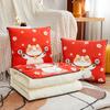 Edredón de almohada de doble uso para la siesta, almohada interior para la carga del automóvil, manta de aire acondicionado plegable y gruesa 2 en 1