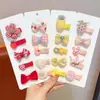Presilhas de Tecido para Cabelo Estilo Doce para Meninas, Presilhas Bb de Desenho Xadrez, Acessórios de Cabelo Macios que Não Enroscam para Bebês e Crianças Pequenas