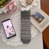 Calcetines holgados de encaje para primavera y verano para mujer, Calcetines holgados de malla hueca, Calcetines de media pantorrilla tipo burbuja para mujer, Adelgazantes y versátiles