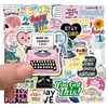 50 pegatinas de graffiti inspiradoras y alentadoras transfronterizas para decorar cuadernos DIY, fundas de teléfono, papelería y como pegatinas de recompensa impermeables