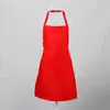 Delantal de Color Sólido sin Mangas, Moderno y Sencillo, Anti-Manchas, con Logo, Ropa de Trabajo de Cocina, Exportación Europea, Procesamiento de Muestras