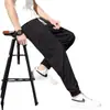 Pantalones Deportivos Casuales Ajustados de Marca Nueva Tendencia para Hombre de Verano Elásticos de Seda Helada tipo Jogger Holgados Largos Deportivos