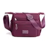 Nova Fábrica de Bolsas para Mulheres de Meia-idade Bolsa de Ombro Casual de Tecido de Nylon Espesso Moda Cor Sólida Bolsa Transversal para Meia-idade e Idosos Mãe