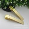 Venda por atacado golden duck bill clip pendurado chapeamento cor de proteção ambiental não é fácil de enferrujar adequado para high-end acessórios de cabelo de uso de produção