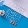 Pegatinas de uñas de sirena estilo europeo y americano, color neón, pegatinas de uñas de dibujos animados de sirena, pegatinas de decoración de uñas para mujeres