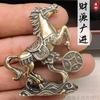 Adornos de Caballo del Zodíaco de Latón Haz Dinero Ahora Adornos Pequeños para el Hogar Decoración para Mascota de Té Regalos Hechos a Mano