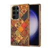 Denior es Adecuado para Samsung S25Ultra Material de Corcho S25Plus Funda Protectora S25 Marco Electrochapado Funda para Teléfono Móvil