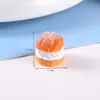 Acessórios de Resina DIY Brinquedos de Comida em Miniatura Sobremesa Pão Biscoitos Creme Cola Materiais Acessórios para Joias Feitos à Mão