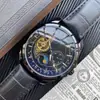 Reloj mecánico de correa serie Tourbillon marca actual de 100 años tendencia de negocios para hombre