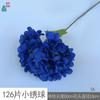 26 Anos de Materiais Florais Azul Escuro de Alta Qualidade, Materiais de Flores de Seda para Vitrines, Paisagismo, Adereços para Estúdio de Fotografia, Flores Artificiais