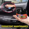 Kineshinex Kit de Reparación de Automóviles Pasta Renovadora de Piezas de Plástico Cera para Brillo Interior Removedor de Amarilleamiento para Vehículos Negros