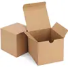 Caja plegable de cartón para embalaje universal, caja de cartón de papel Kraft, caja de cartón de vaca blanca, caja de cartón negra, se puede imprimir logotipo, caja de cartón para embalaje de regalo