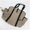 Bolsa de Almacenamiento para Leña Modelo Nuevo Transfronteriza, Bolsa Tote de Gran Capacidad, Bolsa Multifuncional para Leñador, Bolsa para Leña de Exterior
