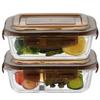 Supor Fiambrera de Cristal Conservadora Rectangular Sellada Fiambrera con Tapa Tk2003E-1