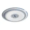 Platos de Melamina Xiangyuan para Catering Comercial, Platos Grandes para Platos de Pollo, Platos Redondos de Porcelana Azul y Blanca para Cabeza de Pescado, Platos Grandes para Platos Salteados