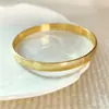 Pulseiras de metal de aro único, estilo europeu e americano, com padrão de bambu, acabamento fosco, com boa textura, adequadas para exportação e vendas transfronteiriças; atacado de pulseiras e braceletes