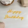 Estilo Ins Coreano Bebê Mori Festa de Aniversário TNT Cor Curry Digital Arranjo de 1º Aniversário Adereços de Foto