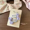 Novo Estilo Coreano Menina Doce Bebê Fresco Fofo Laço Franja Lateral Presilha de Cabelo Acessórios de Cabelo para Menina