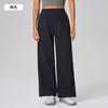 Pantalones casuales rectos holgados nuevos para exteriores, para correr, deportivos, dos usos, montañismo, senderismo, pantalones de pierna ancha para mujer D25078