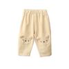 Pantalones Casuales de Primavera y Otoño para Hombre y Mujer, Ropa Infantil, Estilo Occidental para Bebé, Personalidad de Bebé, Marca de Moda, Estilo Coreano, Pantalones con Parche de Dibujos Animados Tridimensionales