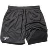 Shorts de doble capa estampados en 2D transfronterizos para hombre, de verano, talla europea, para fitness, deportes, entrenamiento, secado rápido, jogging, malla