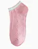 Calcetines Cortos Finos de Bloques de Color Primavera y Verano, Calcetines de Tobillo Bajos Transpirables para Mujer, Calcetines Invisibles, Calcetines Frescos y de Moda Estilo Ins