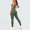 Nuevo conjunto deportivo de seis piezas para mujer con diseño de bloques de color transfronterizo y tacto natural, apto para correr y fitness